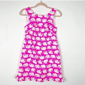Lilly Pulitzer Delia Shift Dress Tusk In Sun Pink Hot Mini Sleeveless 2